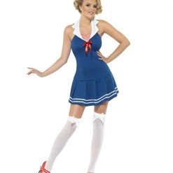 Charming Girl Uniforms Ahoy Sailor Cadet Costume
