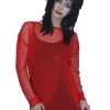 Carnival Women's 80s Red Fishnet Top