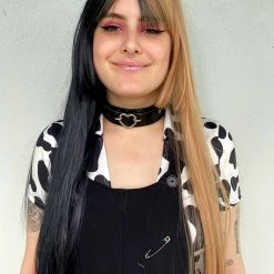 Bell's Wigs Deluxe Two Toned Long Black And Caramel Wig