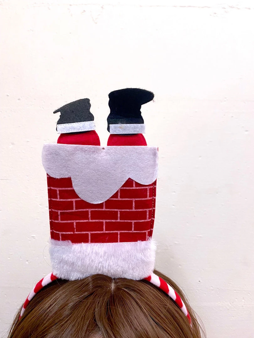 Hurly-Burly Santa In Chimney Headband Headbands 4 Hurly-Burly Santa In Chimney Headband Headbands
