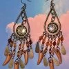 Hurly-Burly Steampunk Teardrop Chandelier Earrings (K) 1 Hurly-Burly Steampunk Teardrop Chandelier Earrings (K)