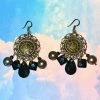 Hurly-Burly Steampunk Filigree Clock Earrings (H)