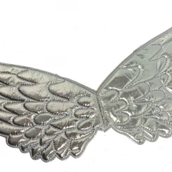 Hurly-Burly Festival Wear Metallic Silver Mini Wings