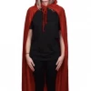 Gold Star Halloween Red Mysterious Hooded Cloak