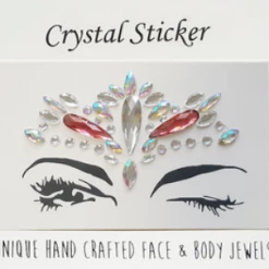 AnneCart Ruby Red Crystal Face & Body Jewels