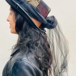 Craft Brown And Black Tulle Steampunk Hat (DD)