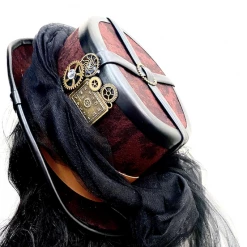 Craft Brown And Black Tulle Steampunk Hat (DD)