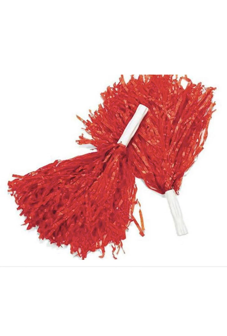 Trademart Uniforms Cheerleader Pompoms Red 3 Trademart Uniforms Cheerleader Pompoms Red