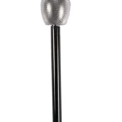 Sweidas Silver Metallic Microphone Prop