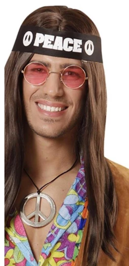 Gold Star 60's - 70's Disco & Hippie Peace Hippie Accessory Kit 3 Gold Star 60's - 70's Disco & Hippie Peace Hippie Accessory Kit