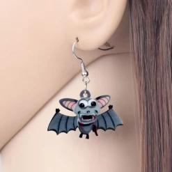 Weveni Spooky Bat Earrings