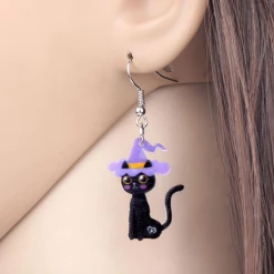 Weveni Witch Kitty Earrings Jewellery