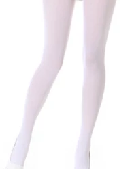 Hosiery Zocks White 80 Denier Opaque Nylon Tights