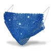 DHGate Royal Blue Rhinestone Face Mask