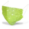 DHGate Face Masks Green Rhinestone Face Mask