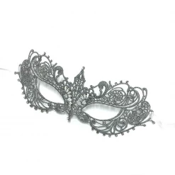 AnneCart Masks & Eyemasks Silver Lace Masquerade Mask