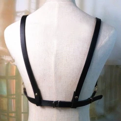 Annecart Belts & Harnesses Chest Harness With Silver Chain