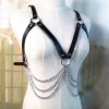 Annecart Belts & Harnesses Chest Harness With Silver Chain