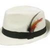 DHGate White Trilby Hat With Feather Oktoberfest Costumes And Accessories