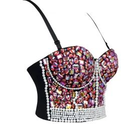 Malltop Women's Pearl And Jewel Bralette