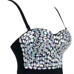 Malltop Crystal Jewelled Bralette