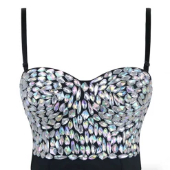 Malltop Crystal Jewelled Bralette