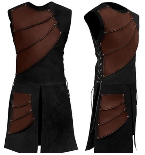 Malltop International Black And Brown Medieval Tunic 3 Malltop International Black And Brown Medieval Tunic