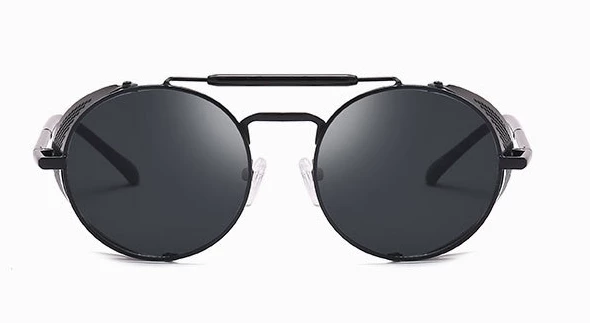 Hanton King Black Retro Round Glasses 4 Hanton King Black Retro Round Glasses