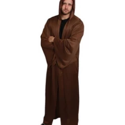 Gold Star Brown Hooded Robe Harry Potter