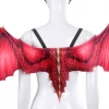 AnneCart Red Printed Dragon Wings