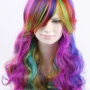 Hurly-Burly Rainbow Curly Deluxe Wig 2 Hurly-Burly Rainbow Curly Deluxe Wig