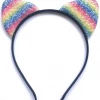 Hurly-Burly Rainbow Glitter Cat Ears