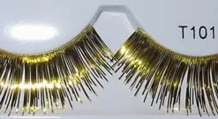 Interalia Bright Metallic Gold Fake Eyelashes