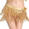 Best Dance Gold Sequin Wrap Around Skirt Festival Wear
