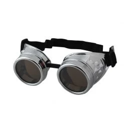 Malltop Silver Steampunk Goggles