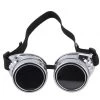 Malltop Silver Steampunk Goggles