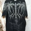 Hurly-Burly T-Shirts Short Sleeved Dragon Skelton Wings