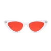 Peter Zhang Clear Cat Eye Glasses Red Lenses