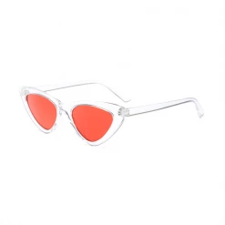 Peter Zhang Clear Cat Eye Glasses Red Lenses