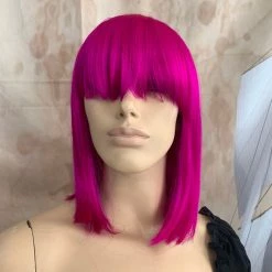 Bell's Wigs Deluxe Magenta Bob Wig