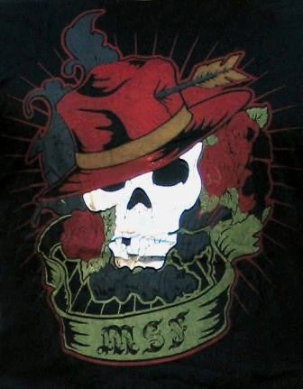 Hurly-Burly T-Shirts Mens Skull And Hat Monster Screen Factor T-shirt 3 Hurly-Burly T-Shirts Mens Skull And Hat Monster Screen Factor T-shirt