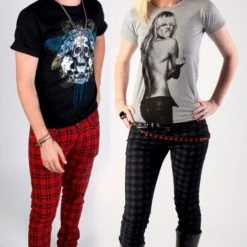 Hurly-Burly Pants & Shorts Skinny Leg Tartan Pants