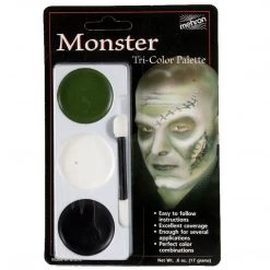Mehron Tri-Colour Make Up Palette: Monster Special FX Makeup