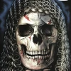Hurly-Burly (D) T-Shirts Chainmail Skull Glow In The Dark Tee