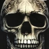 Hurly-Burly (D) Large Skull Glow In The Dark Tee