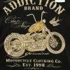 Hurly-Burly (D) T-Shirts Addiction: Chop Shop Motorcycle Men's T-Shirt
