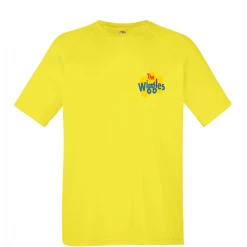 Hurly-Burly The Wiggles: Yellow Short Sleeved T-Shirt Movies & TV