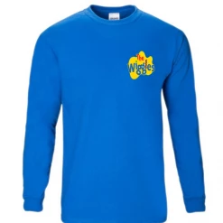 Hurly-Burly Movies & TV The Wiggles: Plus Size Blue Long Sleeved T-Shirt