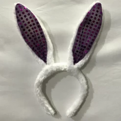 Hurly-Burly Sequin Fluffy Bunny Ears