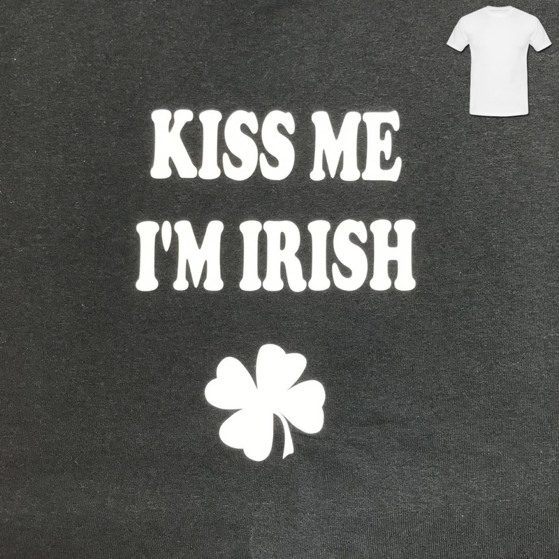 Hurly-Burly Kiss Me I'm Irish Men's T-Shirt Saint Patrick's Day 3 Hurly-Burly Kiss Me I'm Irish Men's T-Shirt Saint Patrick's Day